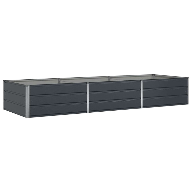 Vidaxx jardinière anthracite 195 x 100 x 45 cm acier galvanisé