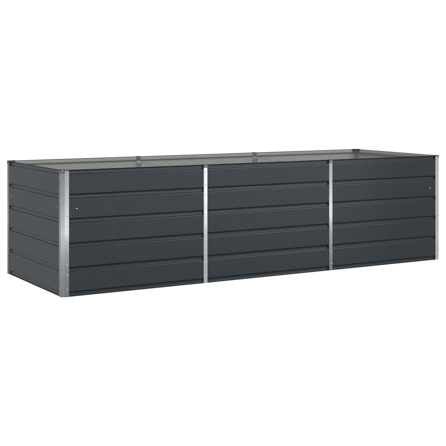 Vidaxx jardinière anthracite 195 x 100 x 45 cm acier galvanisé