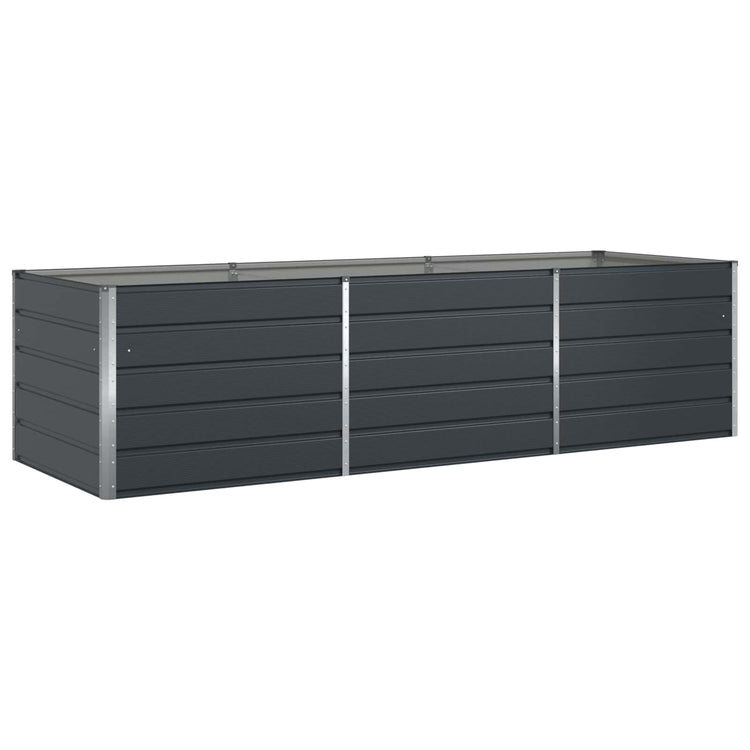 Vidaxx jardinière anthracite 195 x 100 x 45 cm acier galvanisé