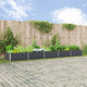Vidaxx jardinière anthracite 195 x 100 x 45 cm acier galvanisé
