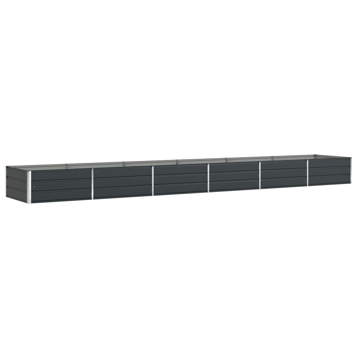 Vidaxx jardinière anthracite 195 x 100 x 45 cm acier galvanisé