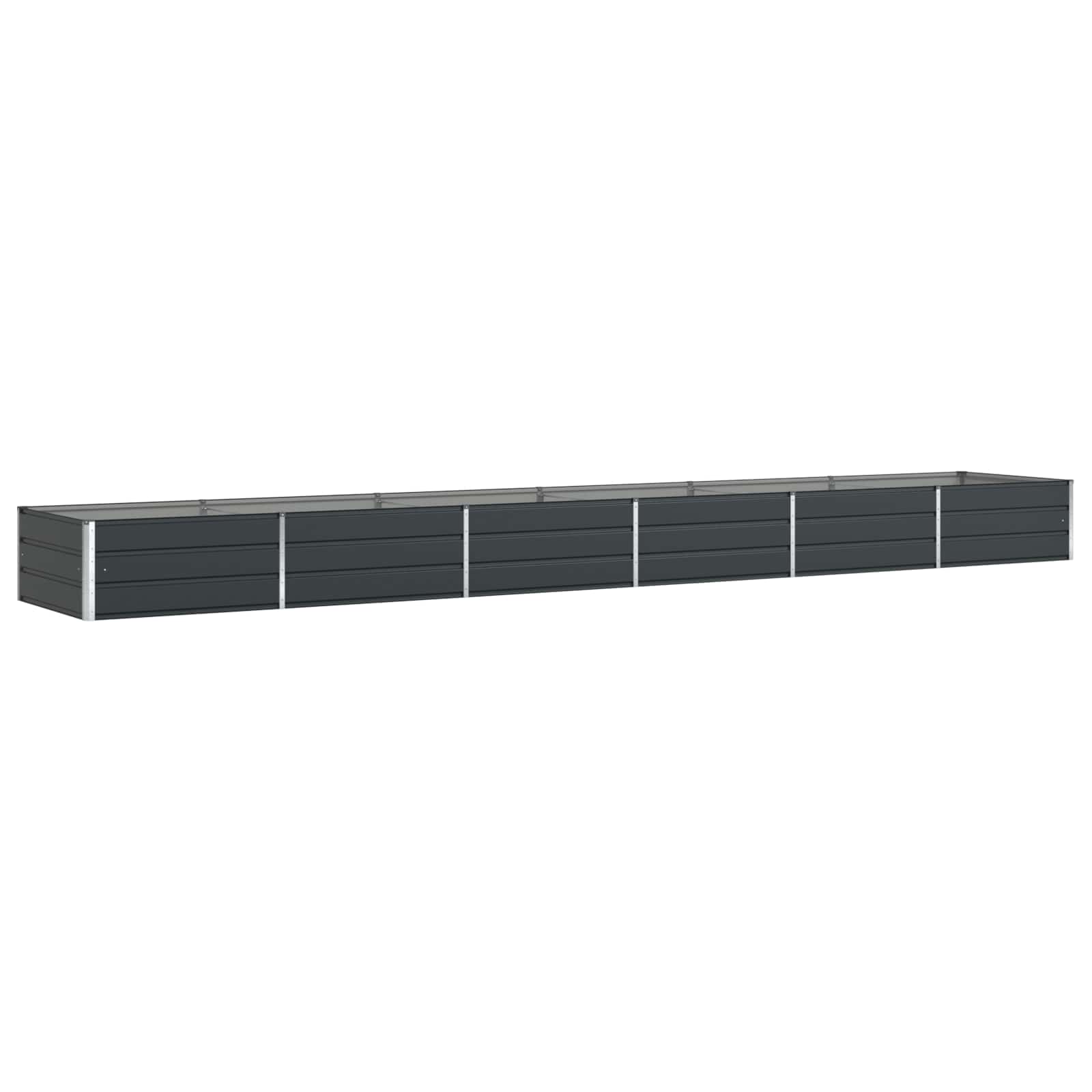 Vidaxx jardinière anthracite 195 x 100 x 45 cm acier galvanisé