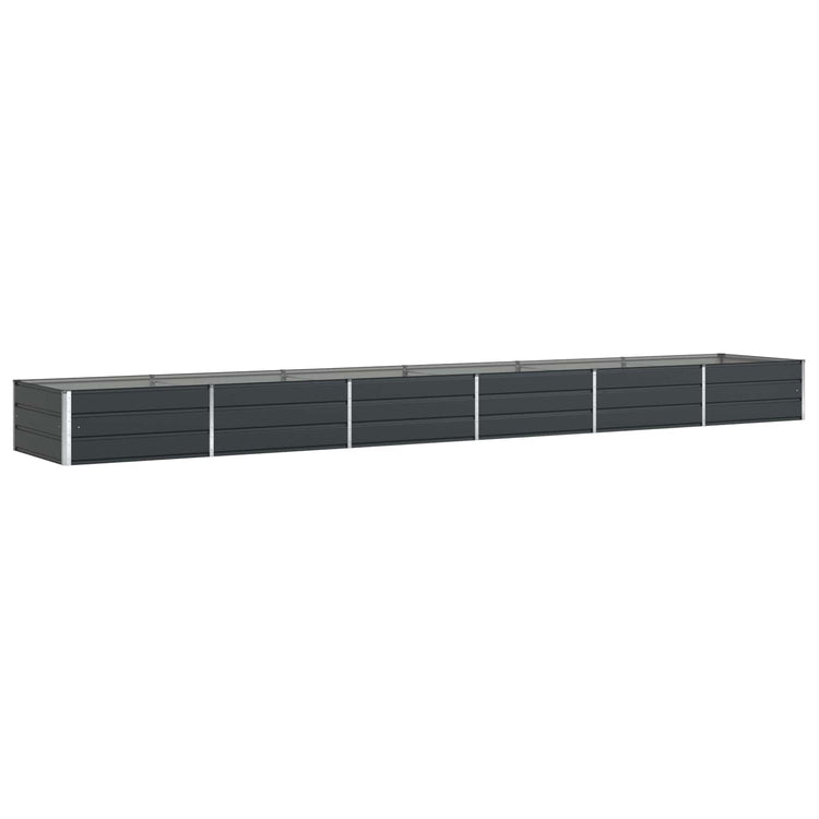 Vidaxx jardinière anthracite 195 x 100 x 45 cm acier galvanisé