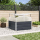Vidaxl jardinière anthracite 100 x 100 x 77 cm acier galvanisé