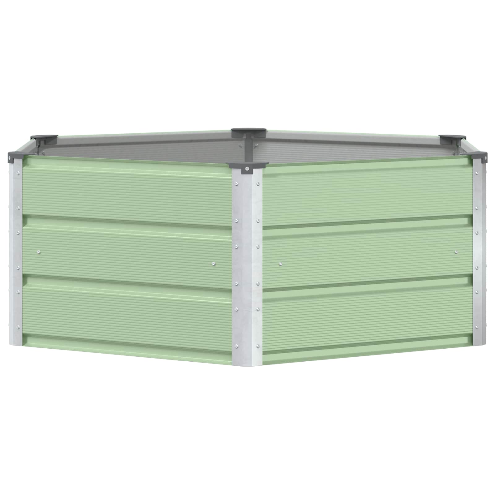 Vidaxx jardinière vert pastel 129 x 129 x 45 cm acier