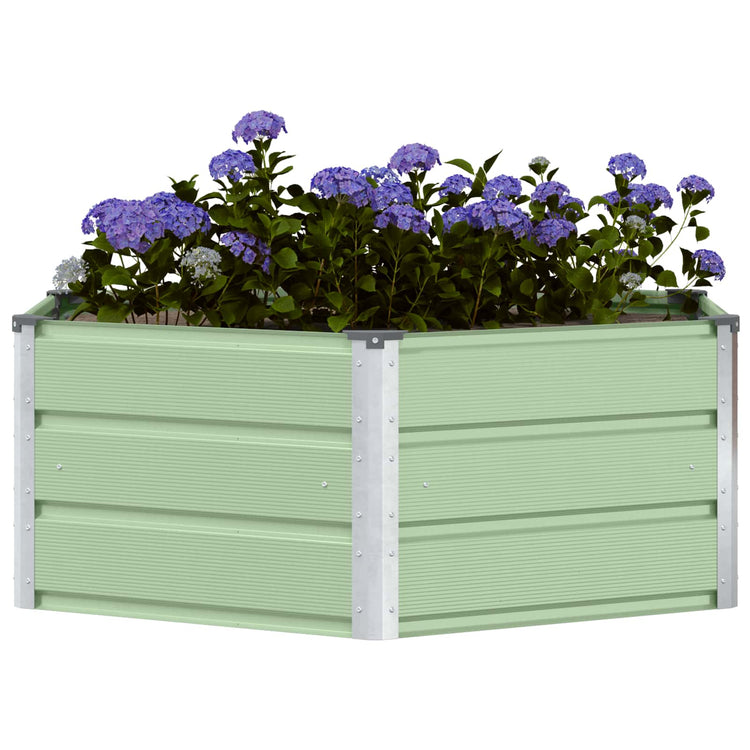 Vidaxx jardinière vert pastel 129 x 129 x 45 cm acier
