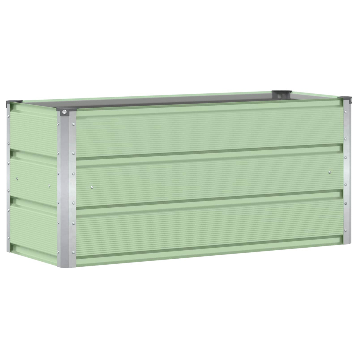 Vidaxx jardinière vert 100 x 40 x 45 cm acier