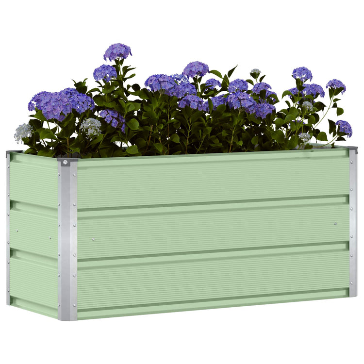 Vidaxx jardinière vert 100 x 40 x 45 cm acier