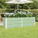 Vidaxx jardinière vert 160 x 40 x 45 cm acier