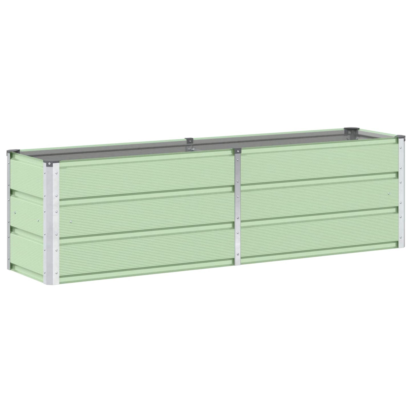 Vidaxx jardinière vert 160 x 40 x 45 cm acier
