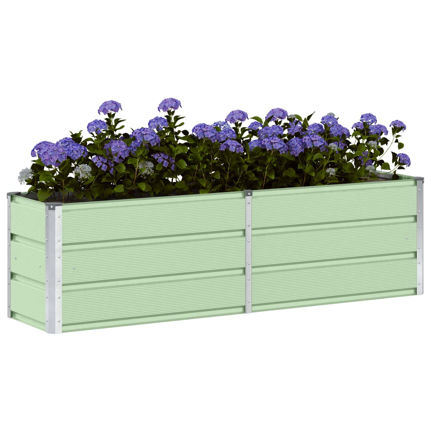 Vidaxx jardinière vert 160 x 40 x 45 cm acier