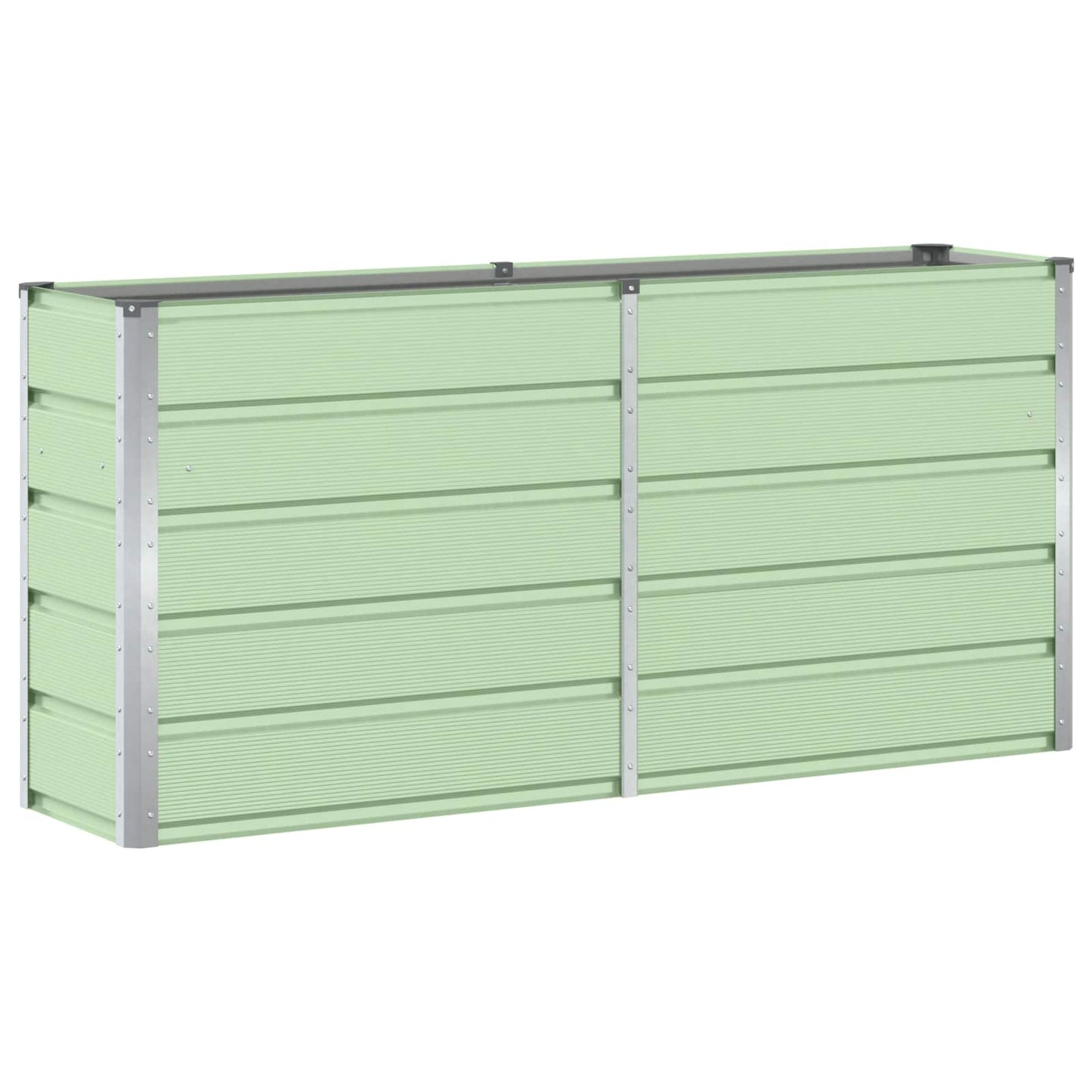 Vidaxx jardinière vert 160 x 40 x 75 cm acier