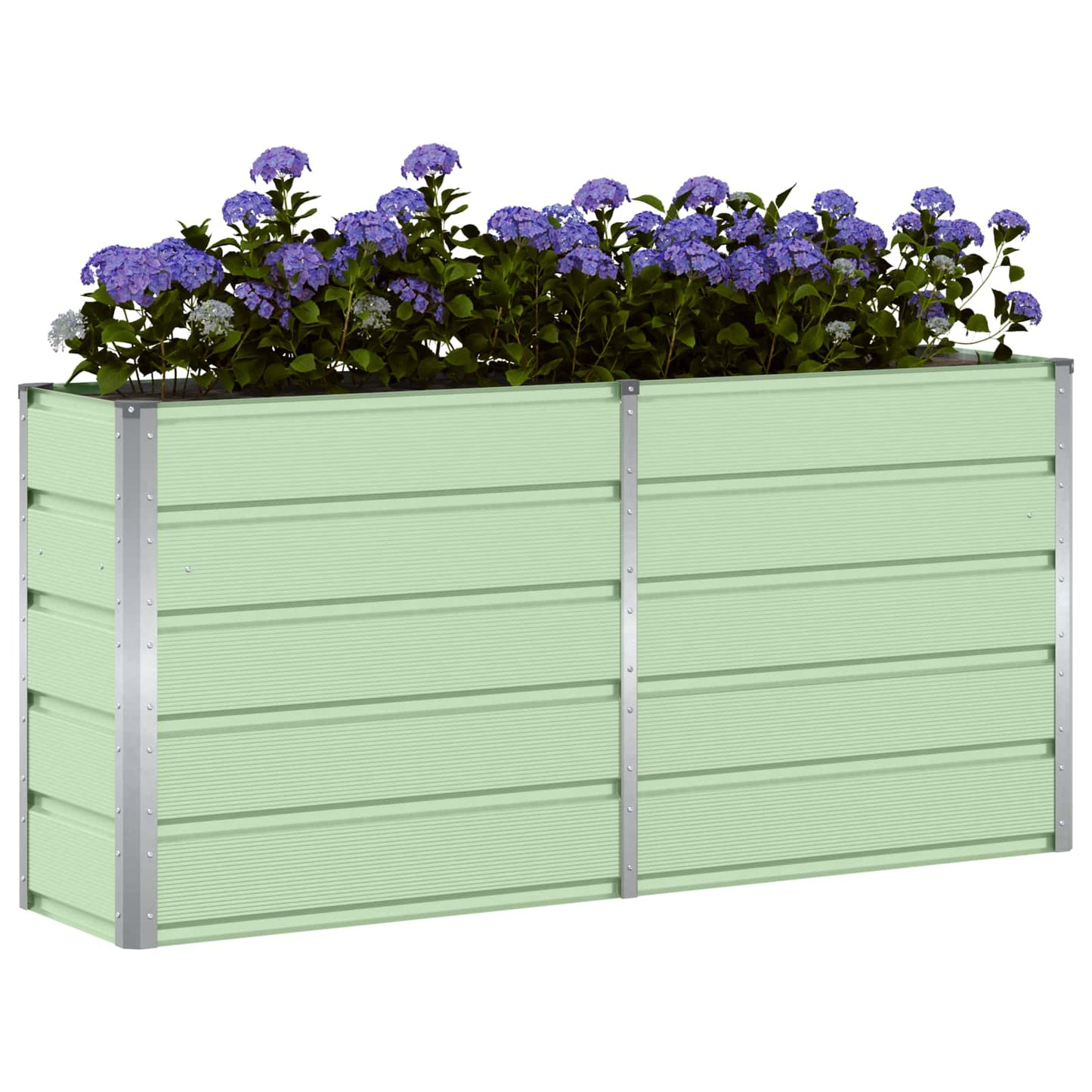 Vidaxx jardinière vert 160 x 40 x 75 cm acier