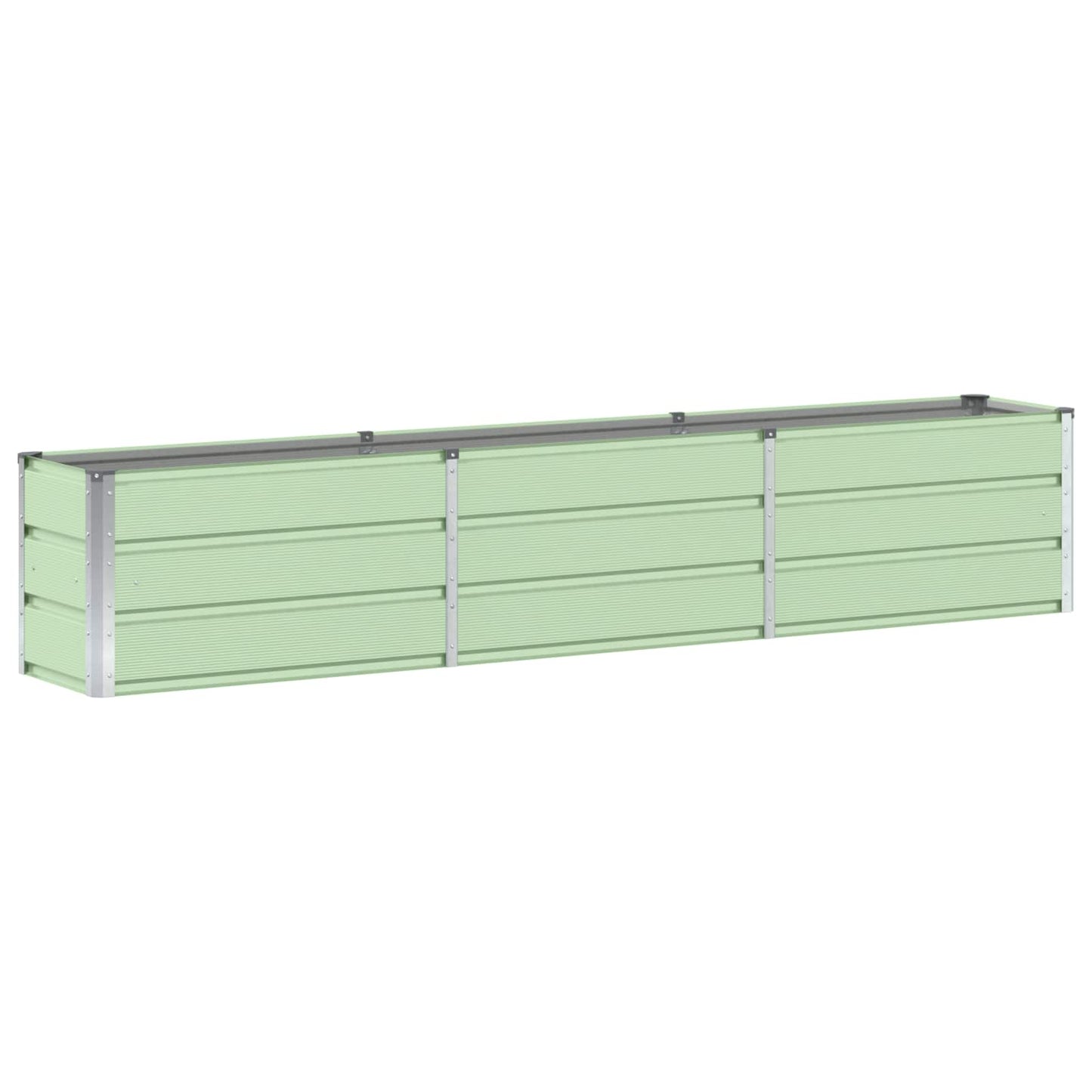 Vidaxx jardinière vert 240 x 40 x 45 cm acier
