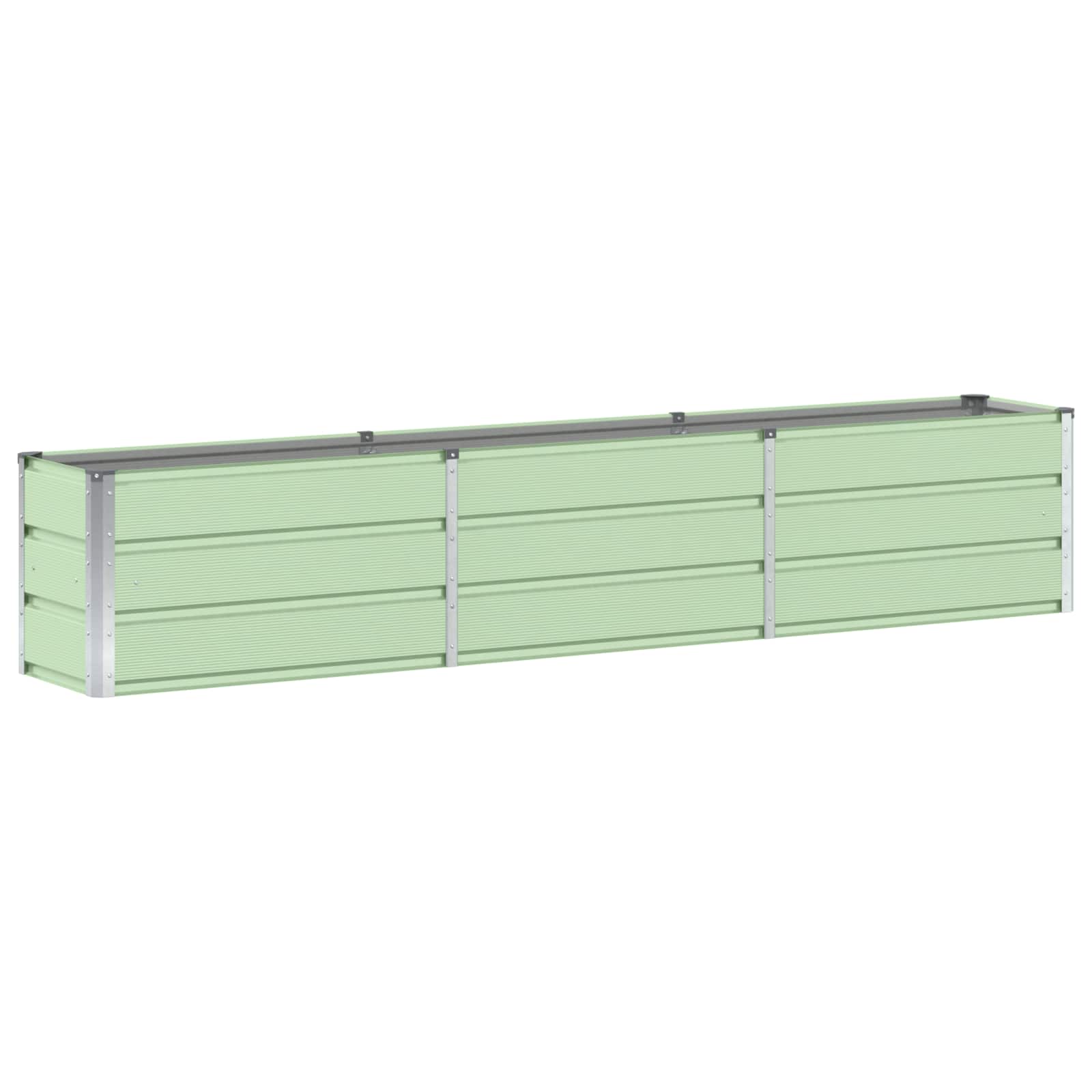 Vidaxx jardinière vert 240 x 40 x 45 cm acier