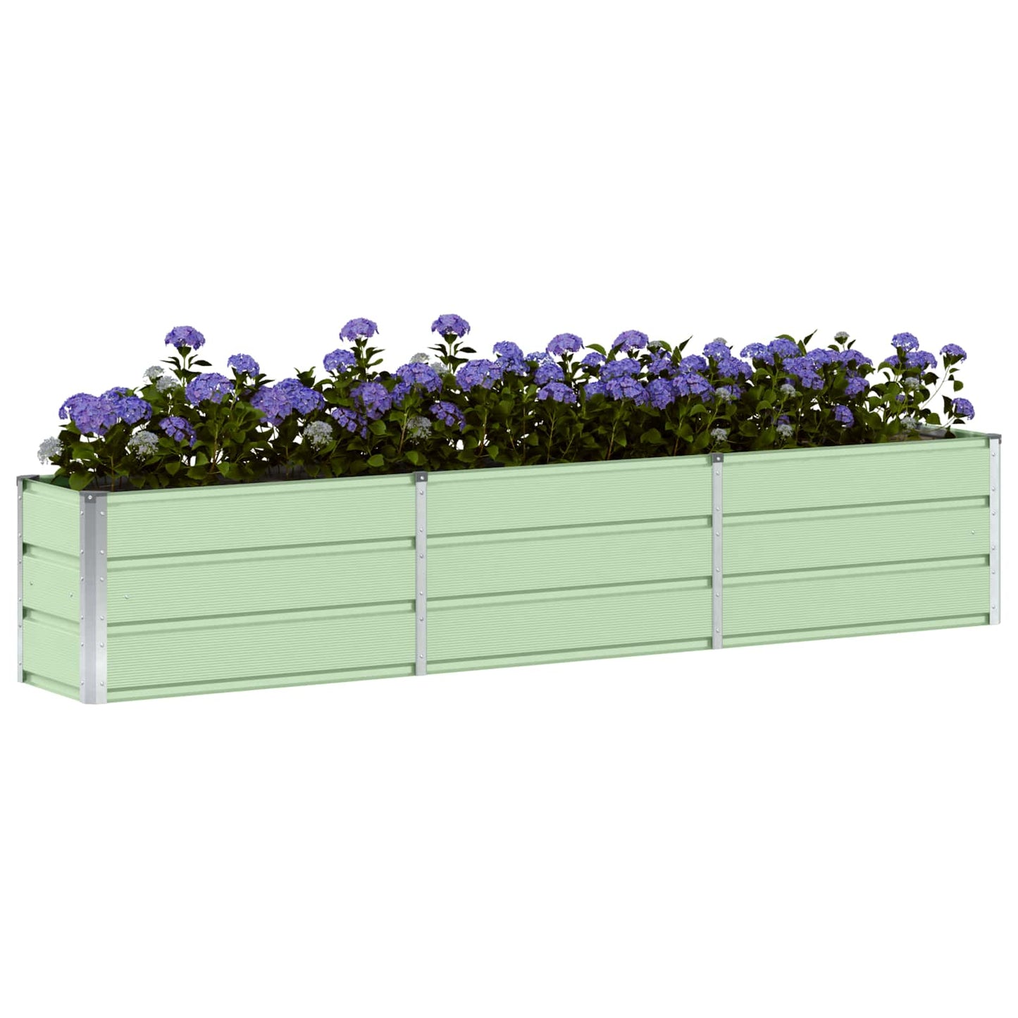 Vidaxx jardinière vert 240 x 40 x 45 cm acier
