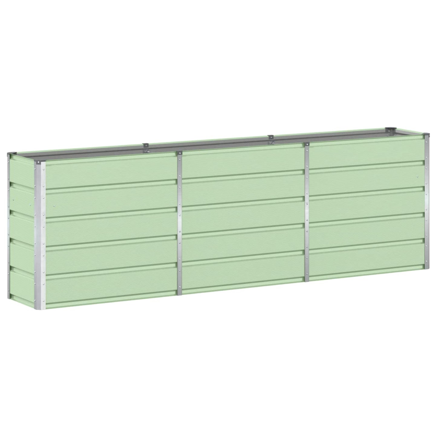Vidaxx jardinière vert 160 x 40 x 75 cm acier