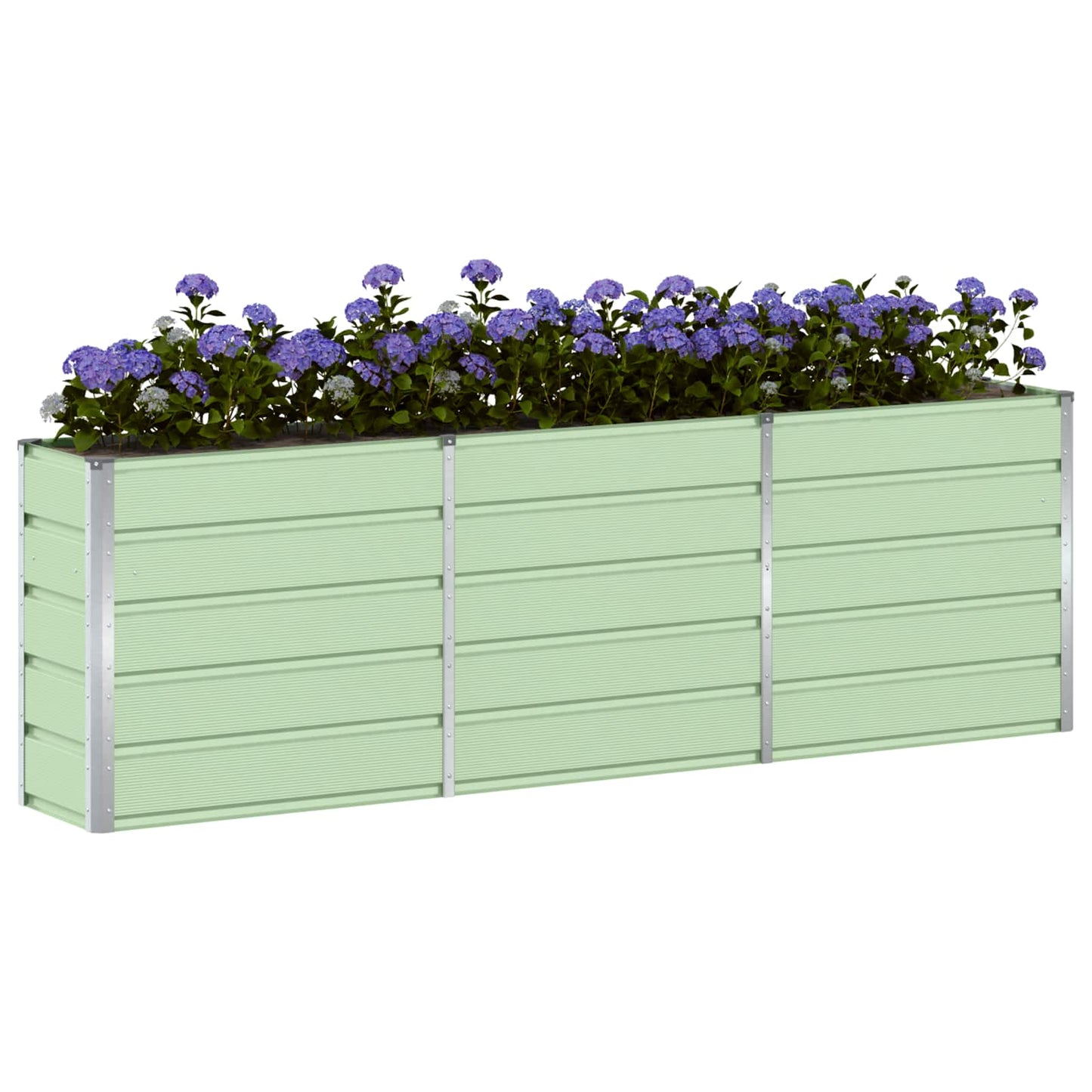 Vidaxx jardinière vert 160 x 40 x 75 cm acier