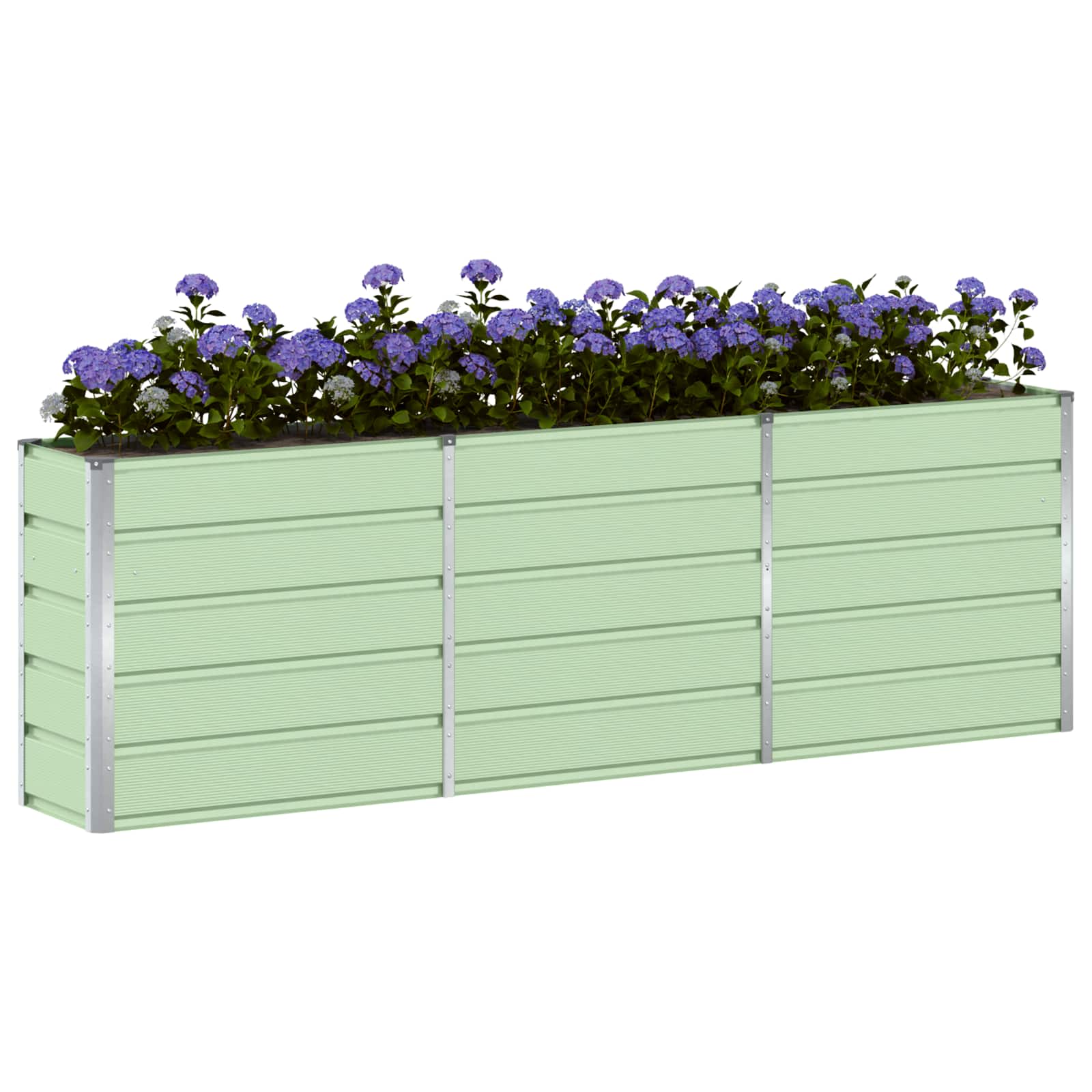 Vidaxx jardinière vert 160 x 40 x 75 cm acier