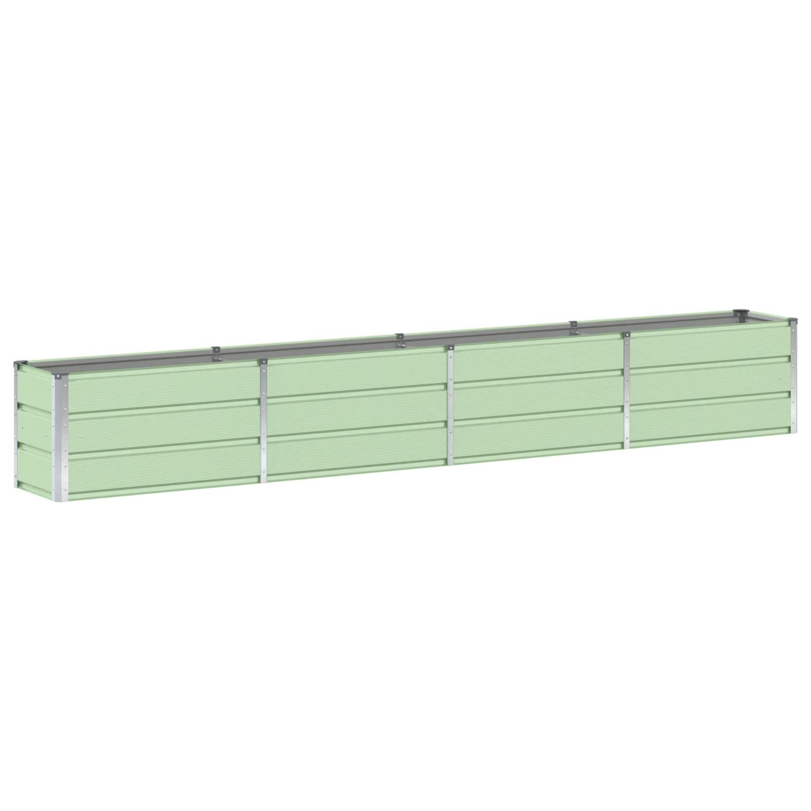 Vidaxx jardinière vert 320 x 40 x 45 cm acier