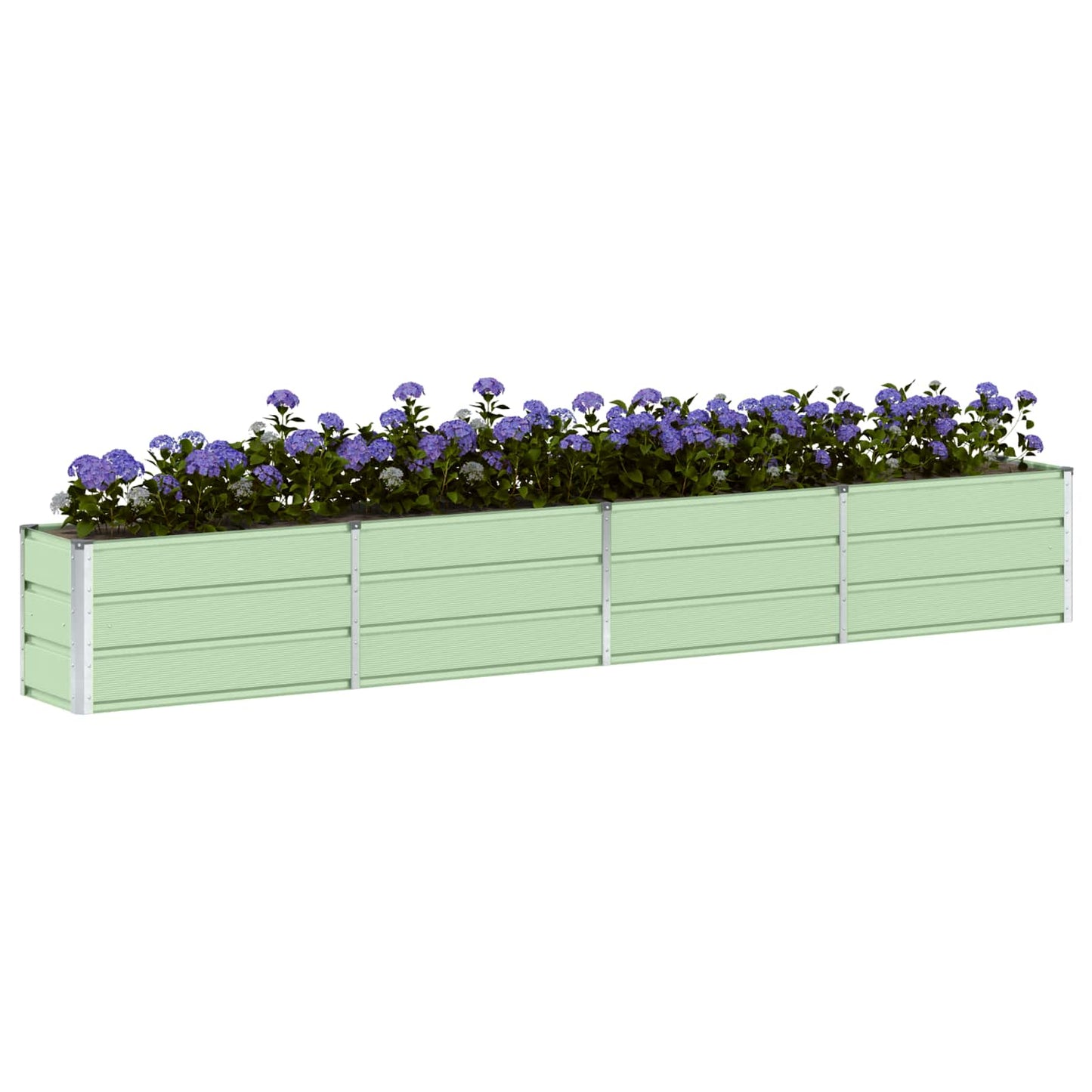 Vidaxx jardinière vert 320 x 40 x 45 cm acier