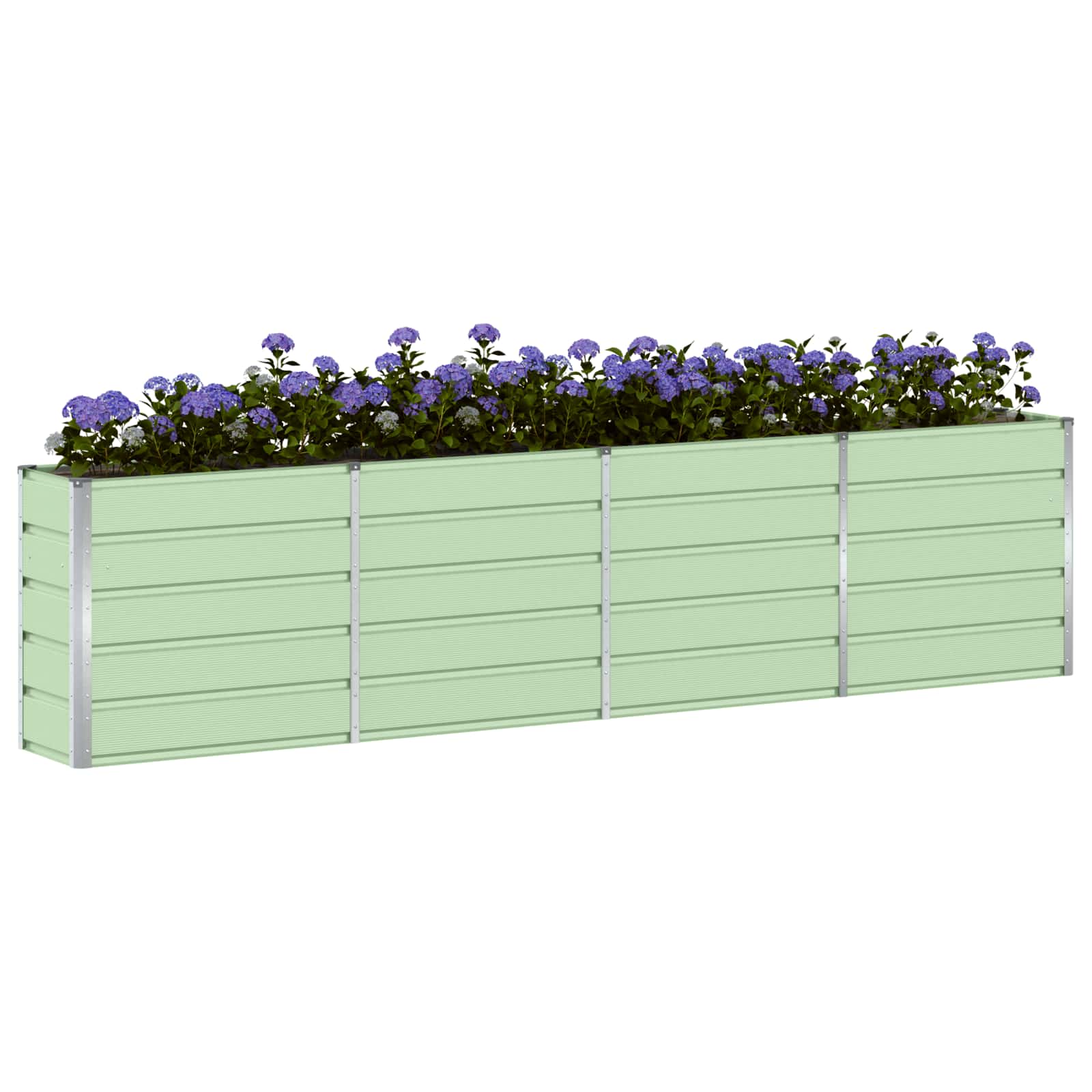 Vidaxx jardinière vert 160 x 40 x 75 cm acier