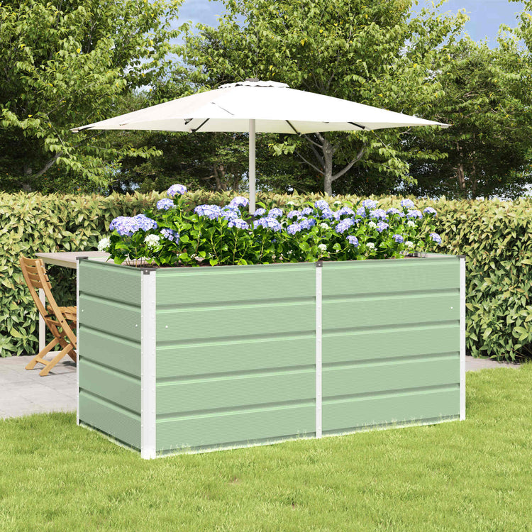 Vidaxx jardinière vert 160 x 80 x 75 cm acier