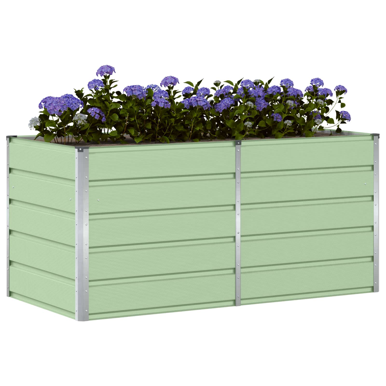 Vidaxx jardinière vert 160 x 80 x 75 cm acier