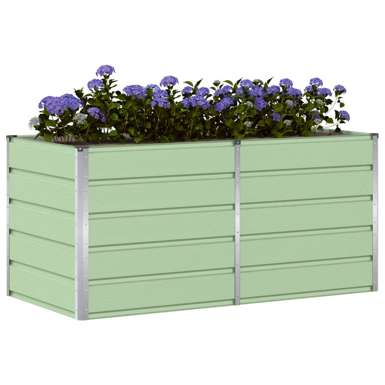 Vidaxx jardinière vert 160 x 80 x 75 cm acier