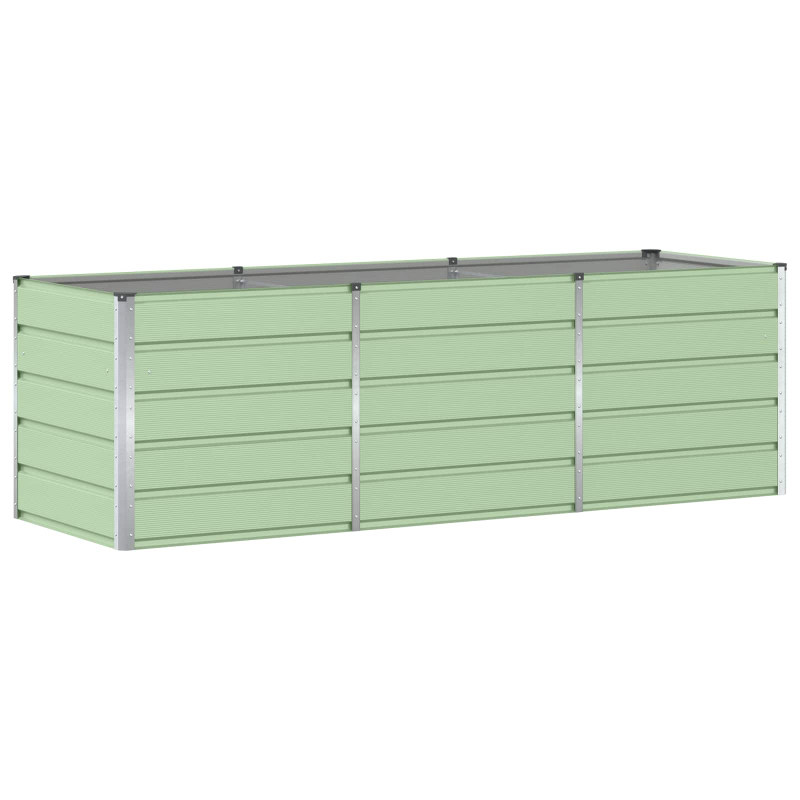 Vidaxx jardinière vert 240 x 80 x 75 cm acier