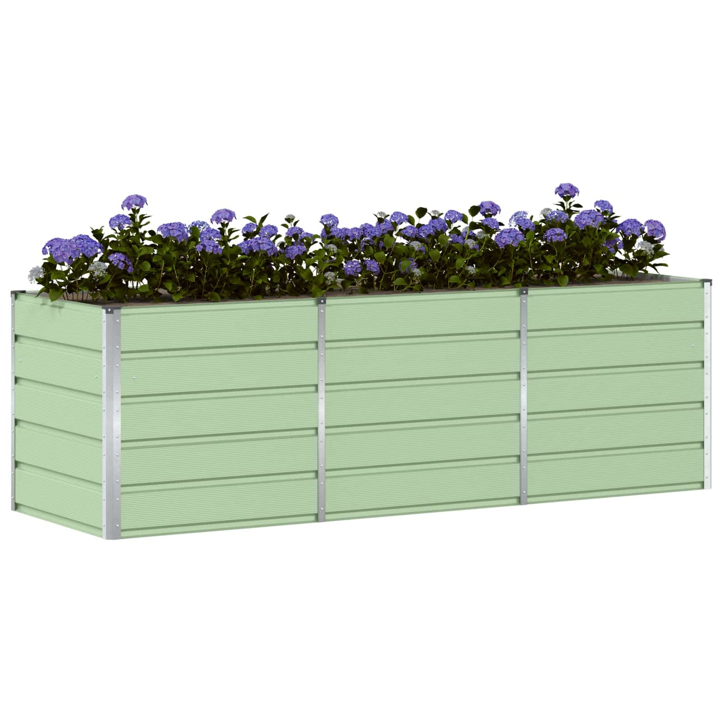 Vidaxx jardinière vert 240 x 80 x 75 cm acier