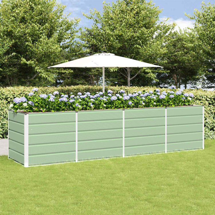 Vidaxx jardinière vert 240 x 80 x 75 cm acier