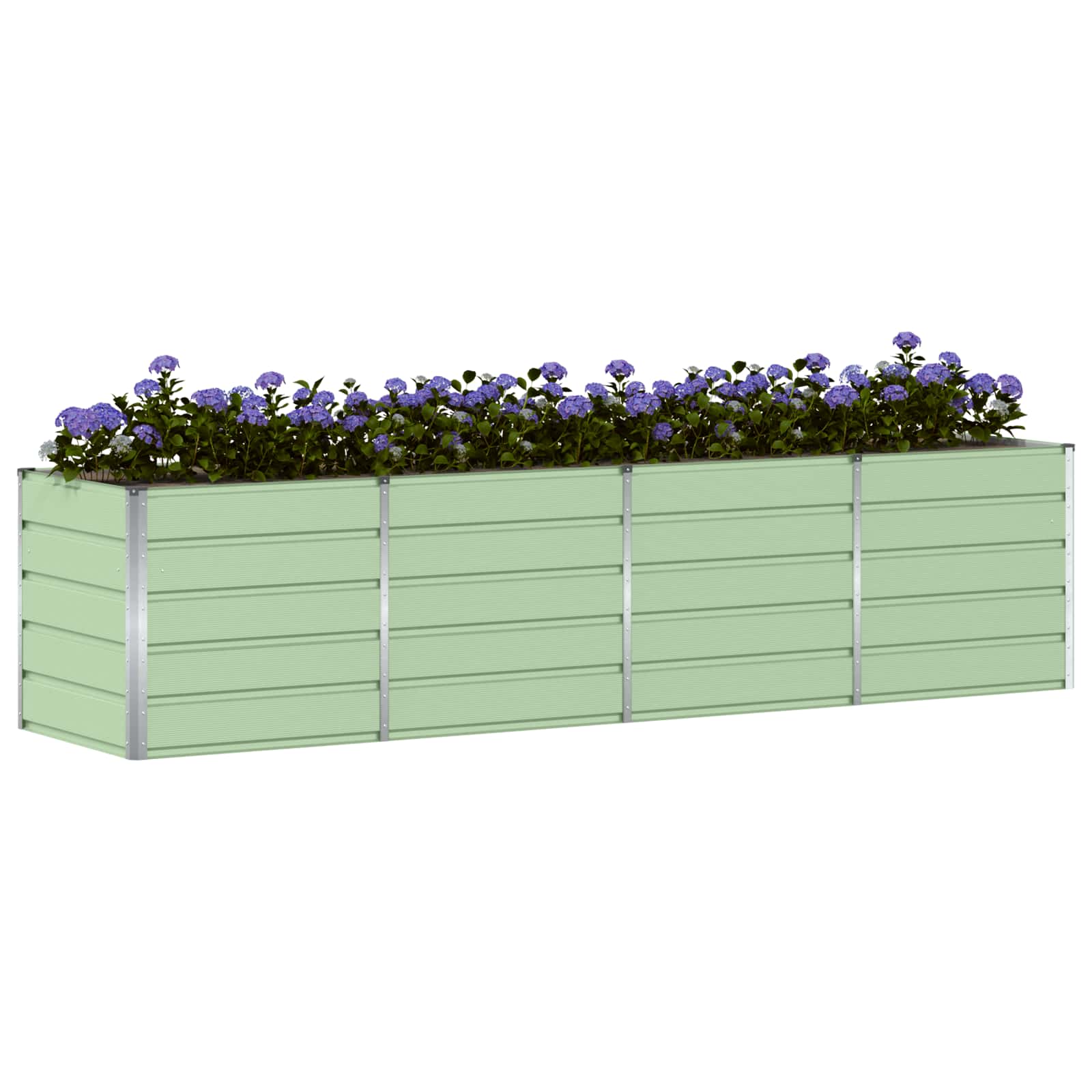Vidaxx jardinière vert 240 x 80 x 75 cm acier