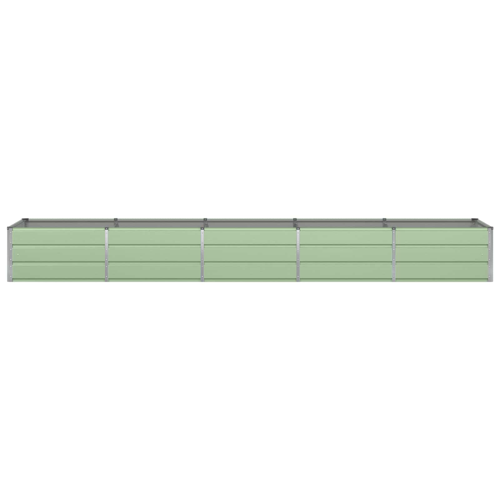 Vidaxx jardinière vert 400 x 80 x 45 cm acier