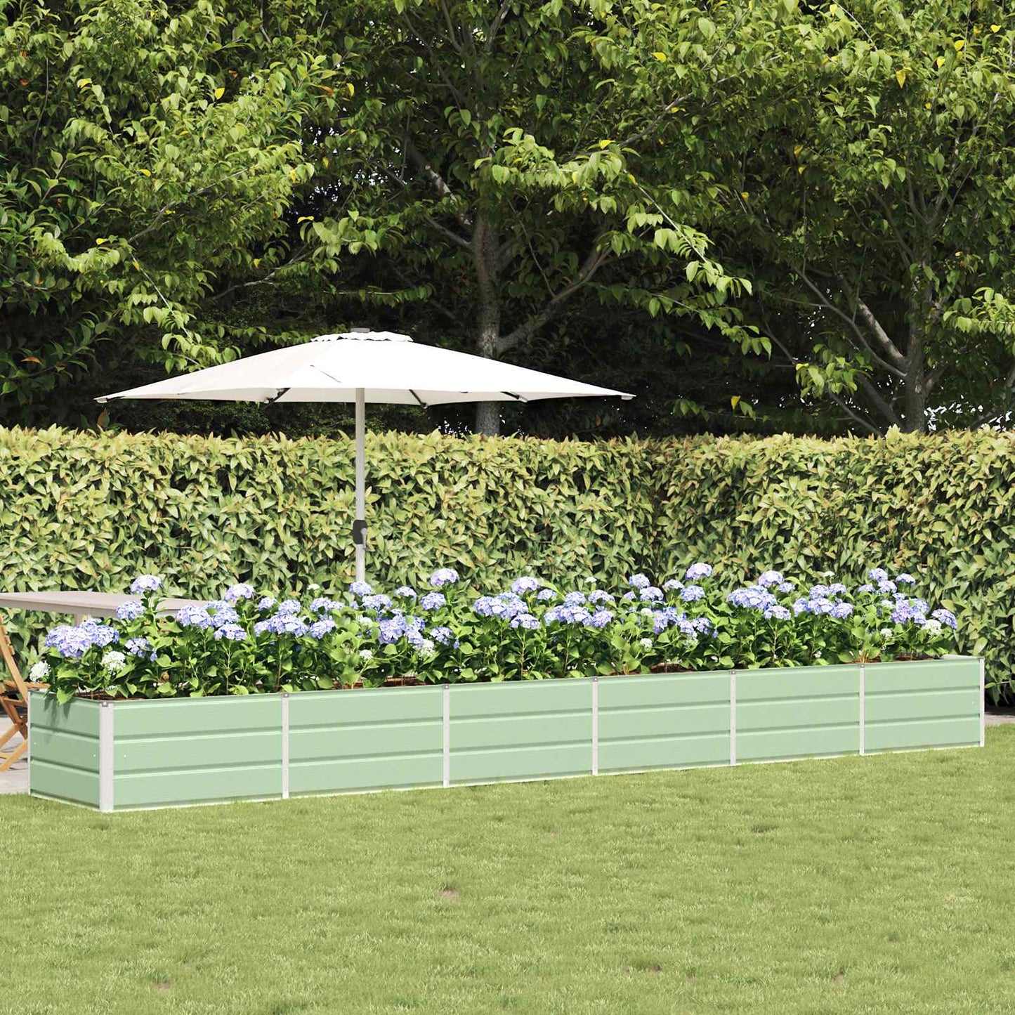 Vidaxx jardinière vert 480 x 80 x 45 cm acier