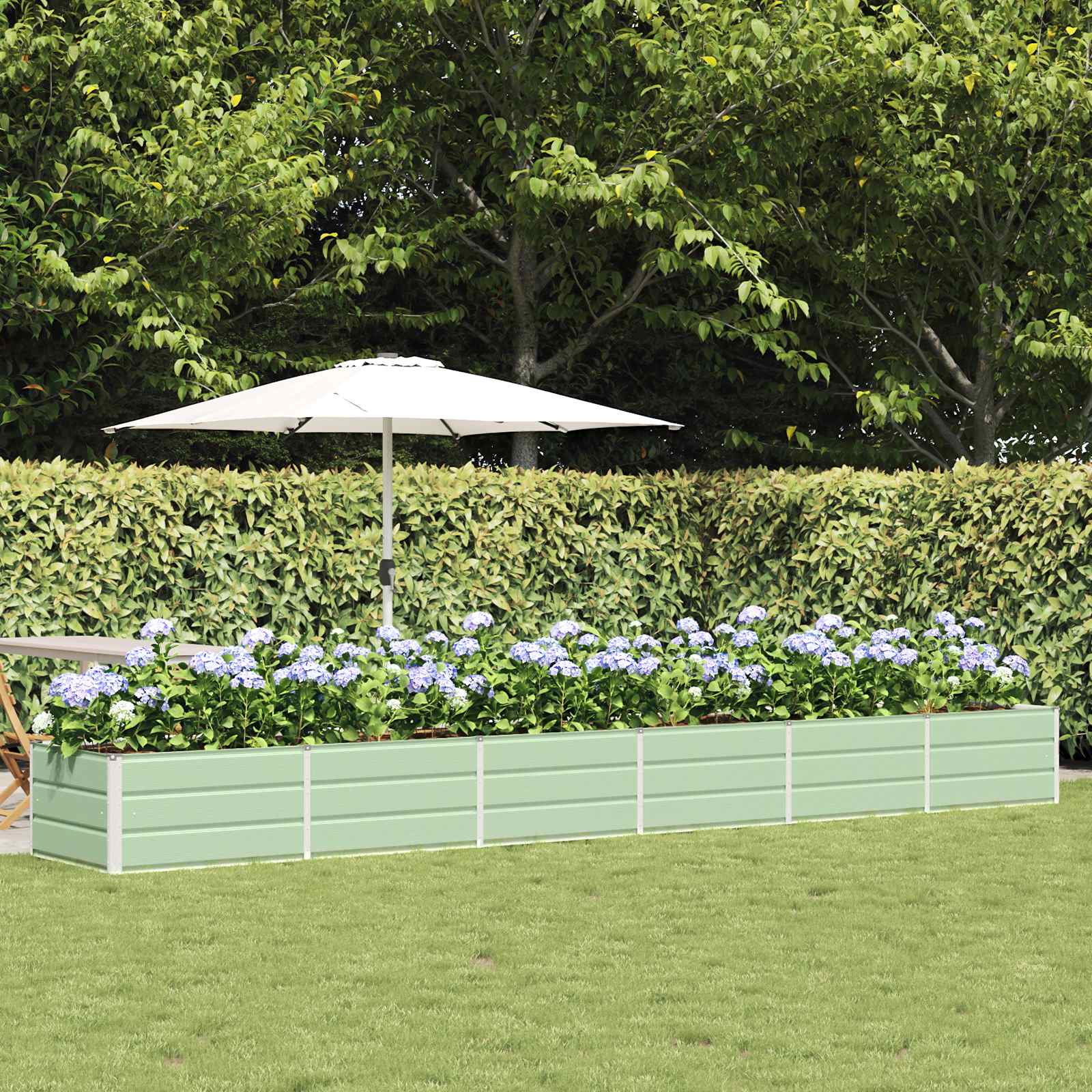Vidaxx jardinière vert 480 x 80 x 45 cm acier