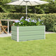 Vidaxx jardinière vert pastel 100 x 50 x 45 cm en acier galvanisé