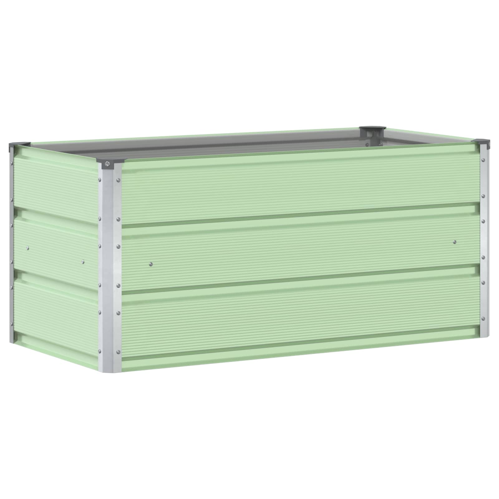 Vidaxx jardinière vert pastel 100 x 50 x 45 cm en acier galvanisé