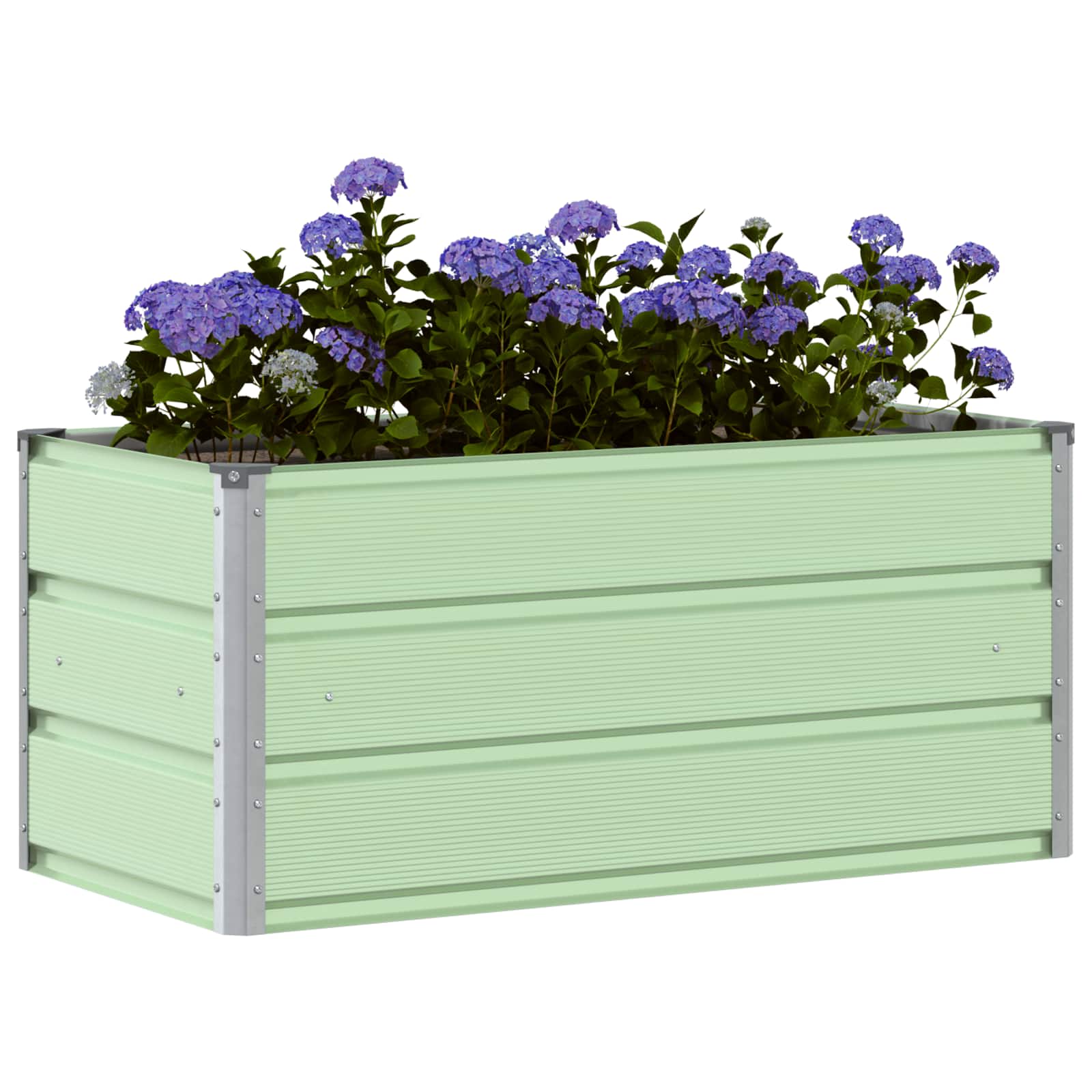 Vidaxx jardinière vert pastel 100 x 50 x 45 cm en acier galvanisé