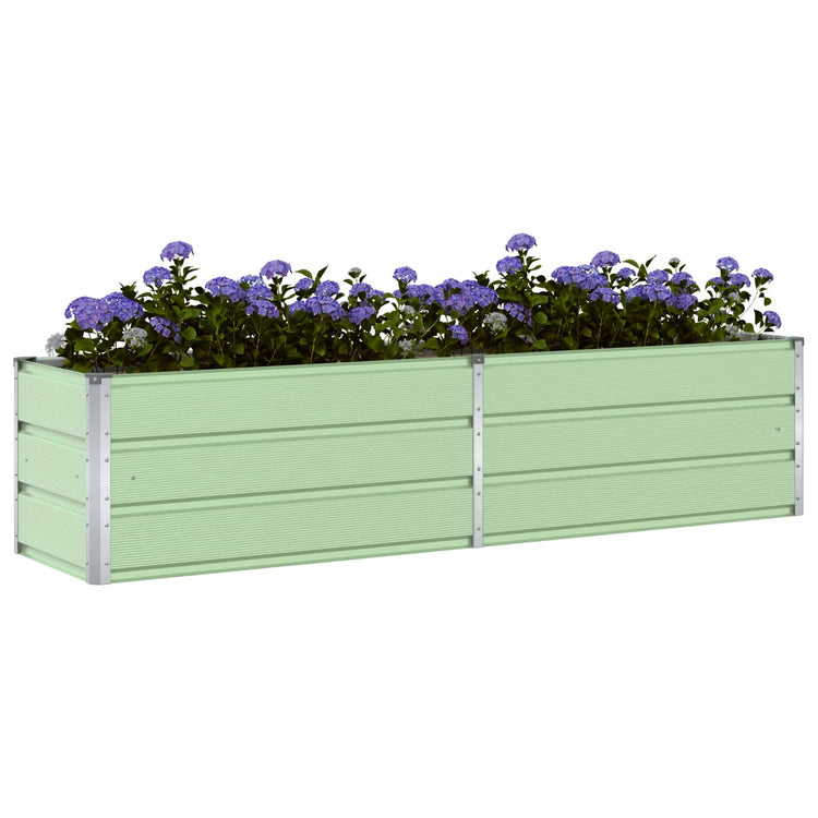 Vidaxx jardinière vert pastel 480 x 50 x 45 cm acier galvanisé