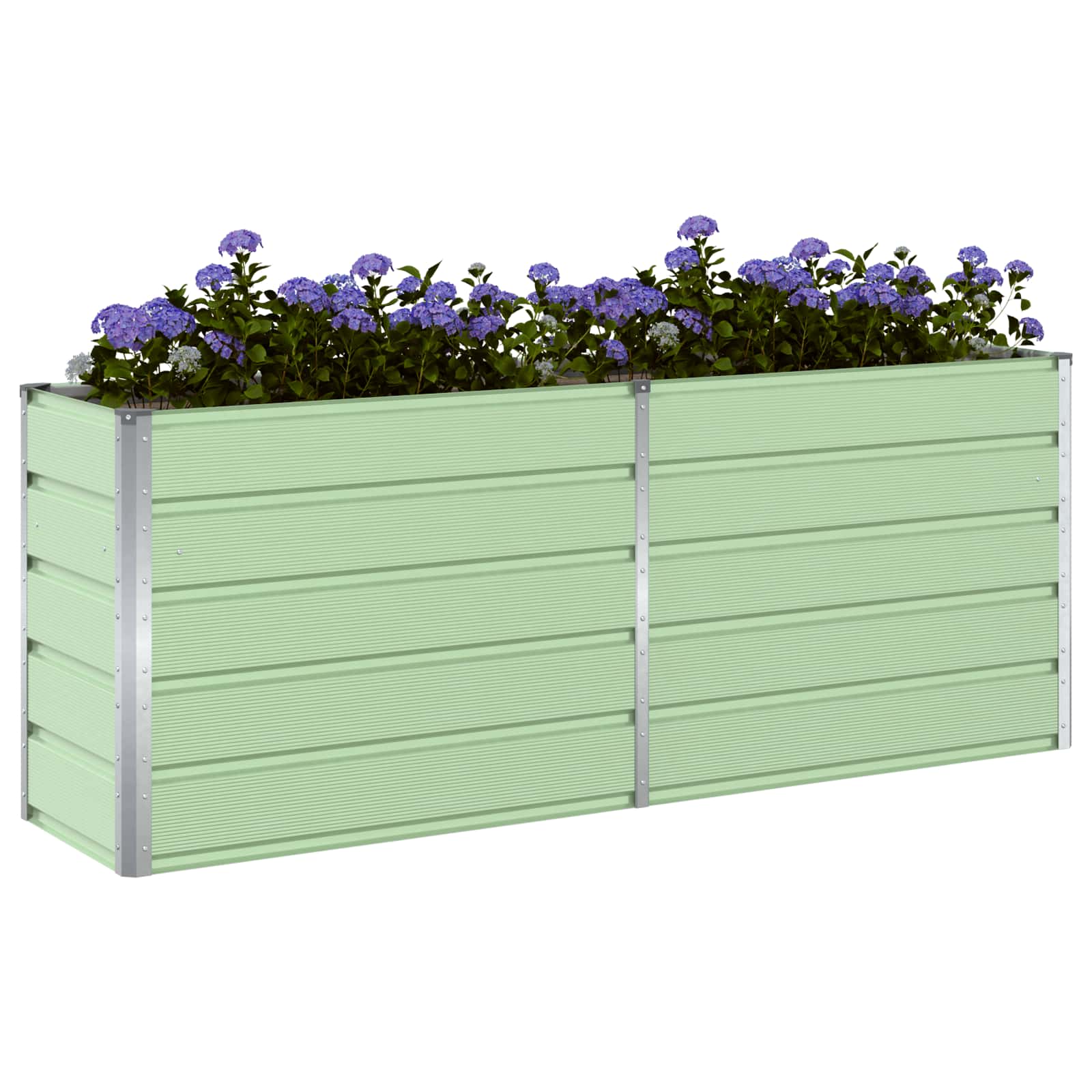 Vidaxx jardinière vert pastel 480 x 50 x 45 cm acier galvanisé