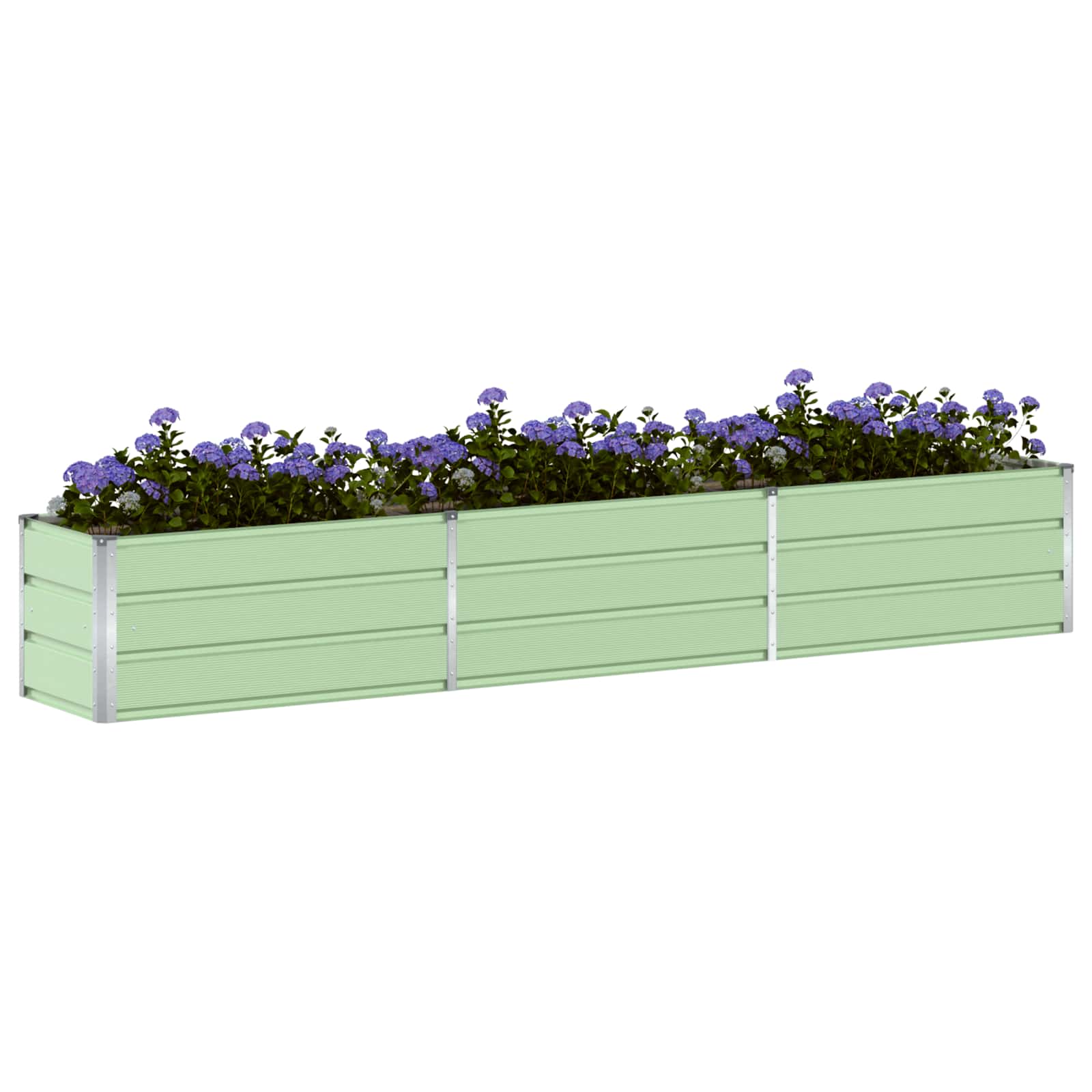 Vidaxx jardinière vert pastel 480 x 50 x 45 cm acier galvanisé