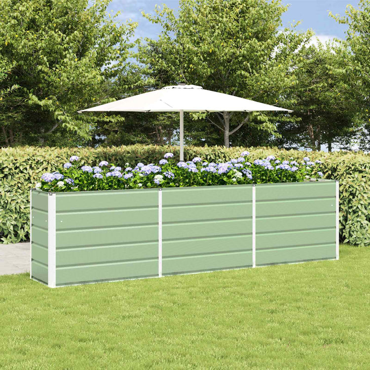 Vidaxx jardinière vert pastel 480 x 50 x 45 cm acier galvanisé