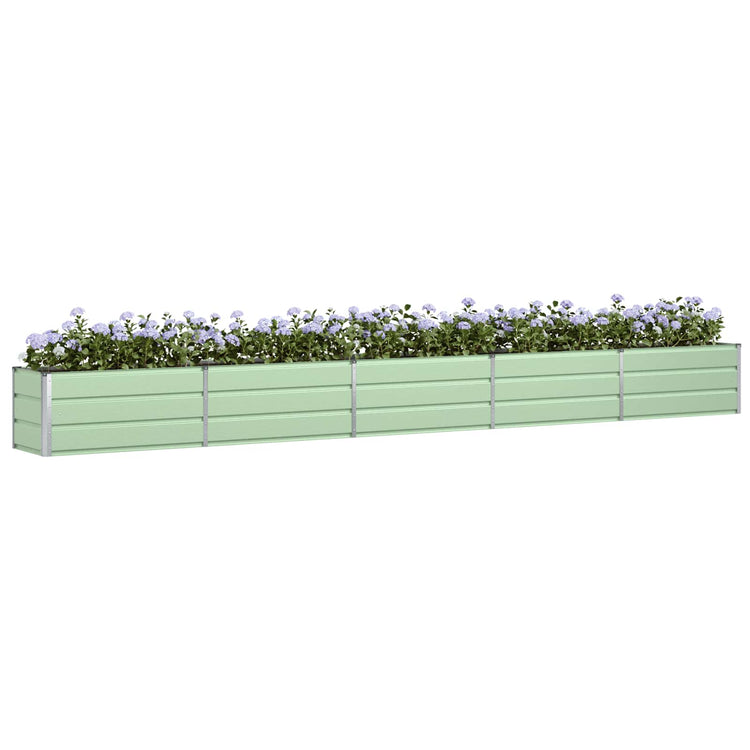 Vidaxx jardinière vert pastel 480 x 50 x 45 cm acier galvanisé