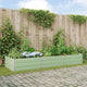 Vidaxx jardinière vert pastel 195 x 100 x 45 cm acier galvanisé