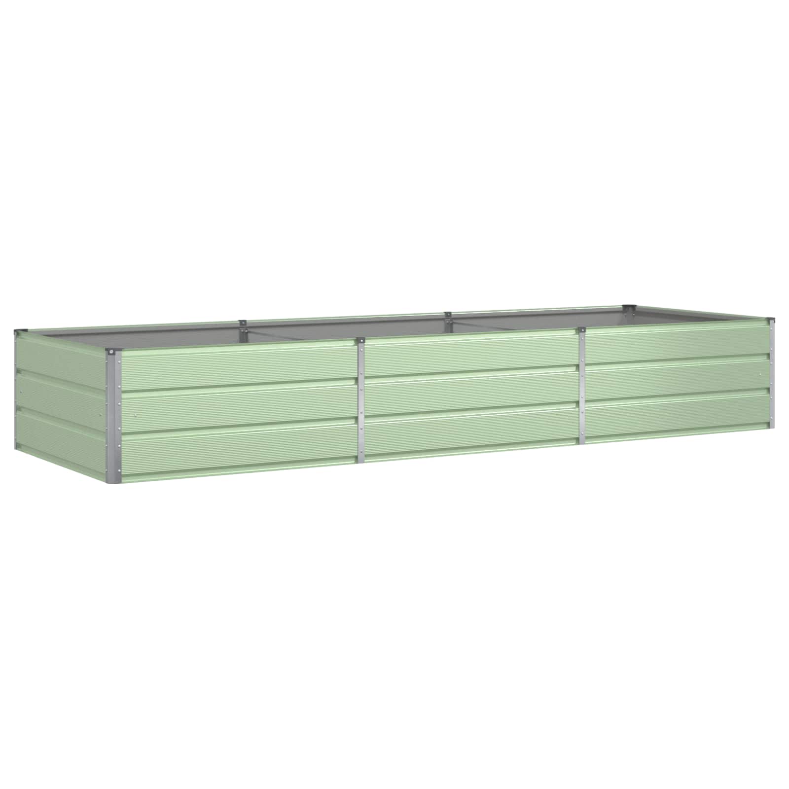 Vidaxx jardinière vert pastel 195 x 100 x 45 cm acier galvanisé