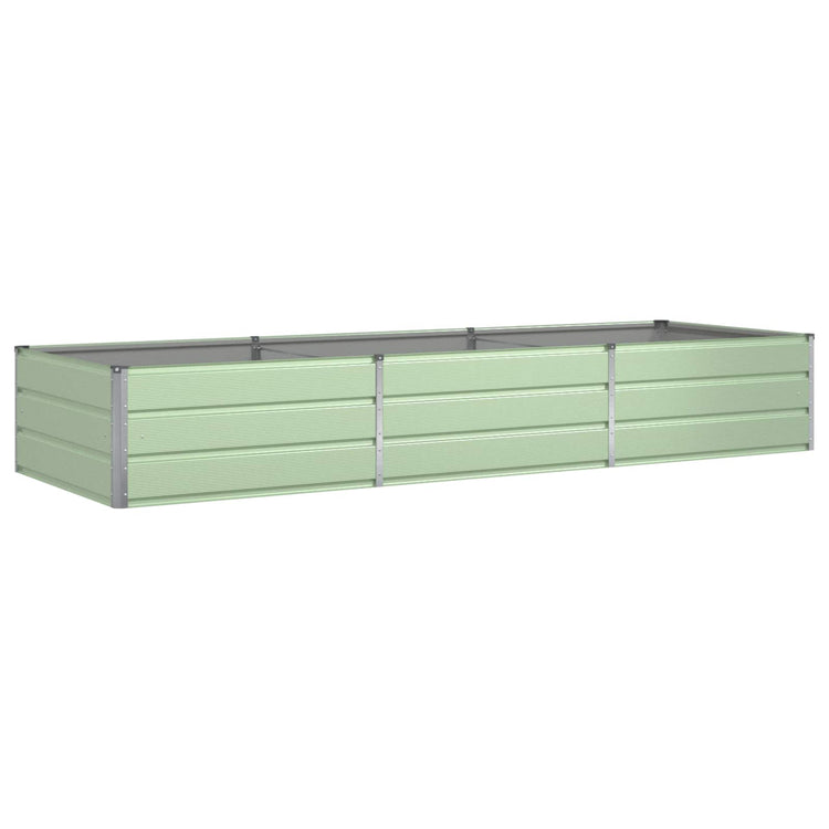 Vidaxx jardinière vert pastel 195 x 100 x 45 cm acier galvanisé