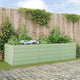 Vidaxx jardinière vert pastel 195 x 100 x 45 cm acier galvanisé
