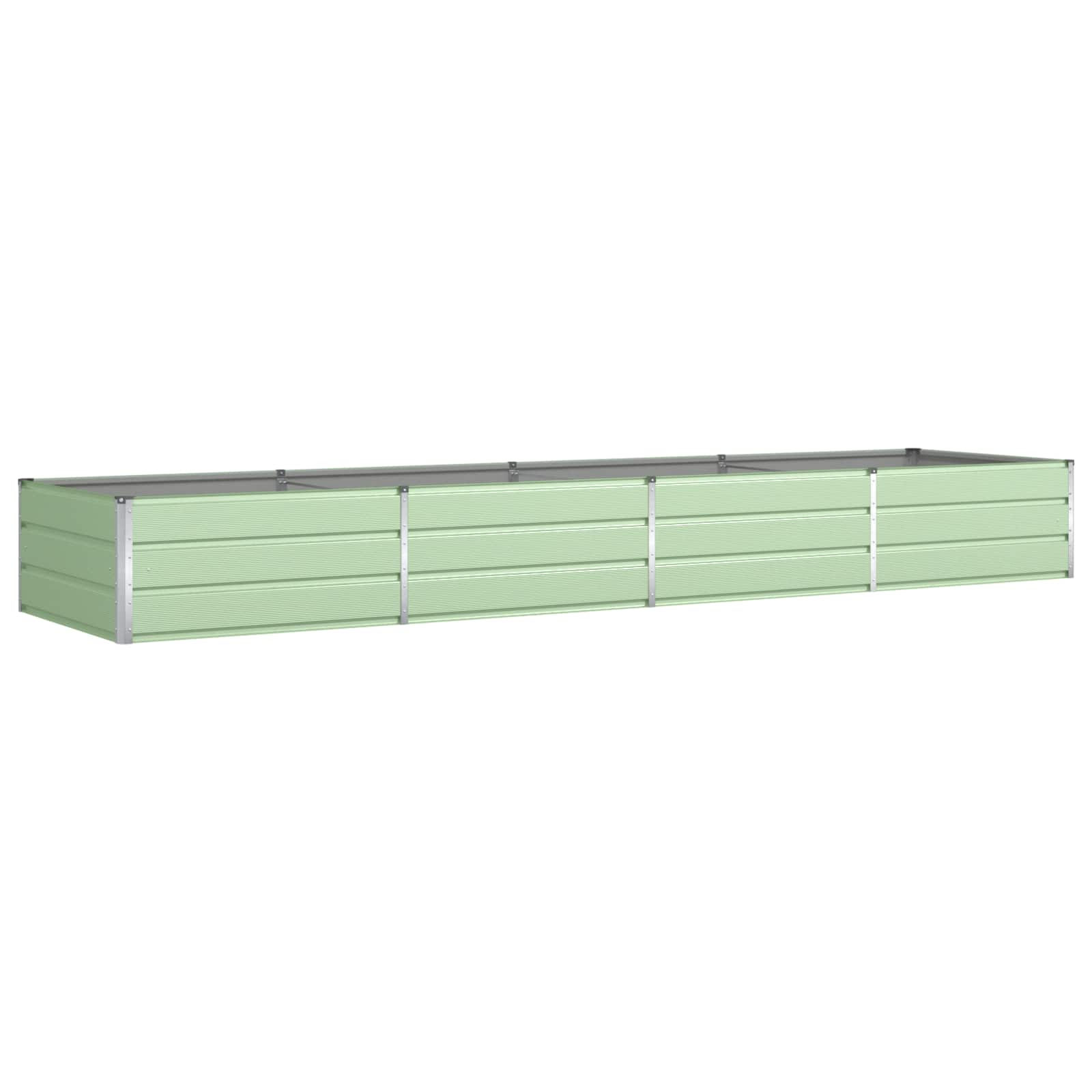 Vidaxx jardinière vert pastel 195 x 100 x 45 cm acier galvanisé