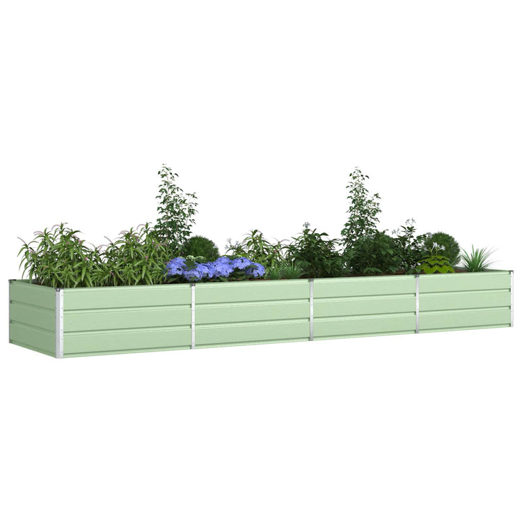 Vidaxx jardinière vert pastel 195 x 100 x 45 cm acier galvanisé